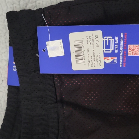 NBA Team Logo Black Shorts - Picture 2 of 5